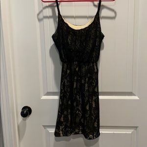 Black and Tan cocktail dress